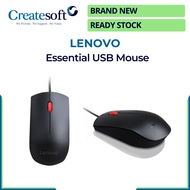[READY STOCK] Lenovo Essential USB Mouse Wired Mouse - 4Y50R20863