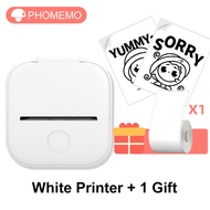 Phomemo Mini Portable Sticker Printer T02 Thermal Photo Printer Bluetooth Wireless Phone Printer Sma