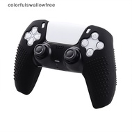 colorfulswallowfree Anti-slip Silicone Cover Skin For Sony PlayStation DualSense 5 PS5 Controller Case CCD