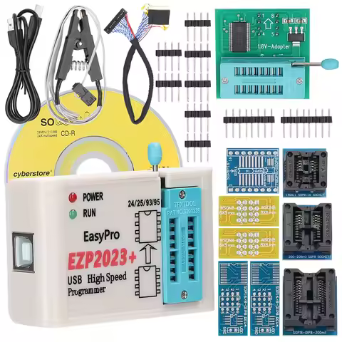 EZP2023+ High-Speed USB SPI Programmer Support 24/25/93/95 EEPROM 25 Flash Bios Chip Support PC Prog