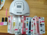 DIY Gel甲- Bloop光療機（有盒）+15片指甲貼（部分全新）&Top Coat, Gel Remover