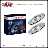 Bosch Front Disc Rotor Set - Toyota Vios NCP93 / NCP150 J / E Spec / Alza 2013 - ( 1Pair Left+Right 