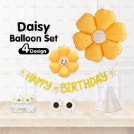 MINIIS PARTY Daisy Flower Balloon Daisy Balloon Party Decoration Set Daisy Theme Party Decoration Ba