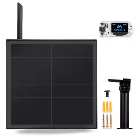 8W Meshtastic Solar Panel Heltec V3 Lora Node 868-915Mhz Lorawan Waterproof Remote Network Transmiss