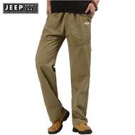 JEEP SPIRIT 1941 ESTD Mens Casual Pants Multi Pocket Work Pants Large Men