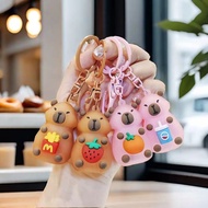 Creative Cartoon Couple Car Keychain Luminous Pendant Capybara Keychain 25.11.7