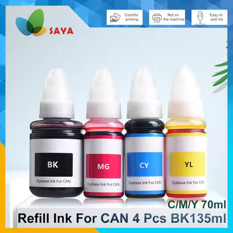 Refill dye ink for Canon Pixma G2100 G3100 G1800 G3400 2400 G1000 G2000 G3000 G1411 GI-490 GI-790 De