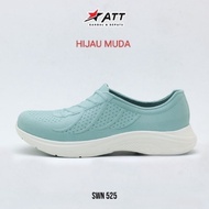 Rumahkaki - Sepatu Wanita Slip On ATT SWN 525 Karet Lentur Ringan Anti Slip Tanpa Tali Anti Air