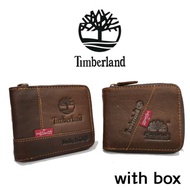 TS | Men Wallet Leather （with box）lelaki dompet smart quality baik Timberland gift 男士短版钱包