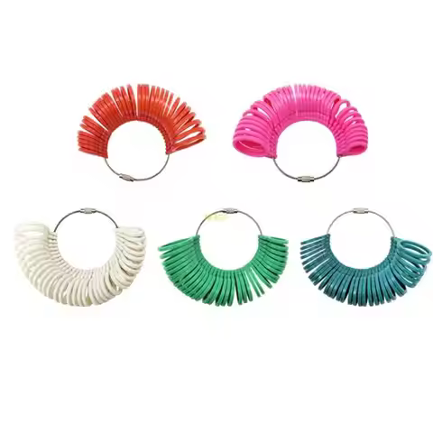Vintage Styles Ring Sizer Gauge for Accurate Finger Measurement with 5 Color Option Plastic Jewelry 