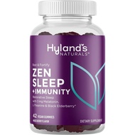 Hyland's Rest and Fortify Zen Sleep Aid and Immune Support, 42 Vegan Gummies, with and L-Theanine fo
