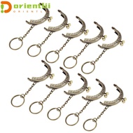 ORIENTLII Purse Frame Kiss Clasp Bag Making Bag Frame Buckle Metal Bag Clasps Handle Bag Accessories