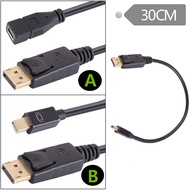 4K mini dp Female to dp Cable mini Displayport to dp Cable Graphics Card Connection Display Cable