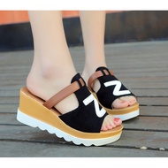 ZC9 READY STOCK Wedges Kasut Z Tinggi 8 CM Woman High Heel Kasut Tebal Shoes