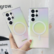 samsung s25 plus casing s25 ultra casing Colorful Suitable for Samsung S25ultra/S24ultra/S23FE Magne