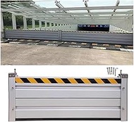 Flood Barrier 2-16ft Aluminum Flood Protection Barrier For Garage Basement, 40cm High Water Blocking