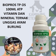 Biopros Tp Os 100ml Atp Vitamin Dan Mineral Ternak Unggas Ayam Burung