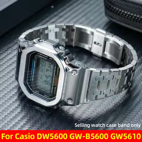 DW5600 Mod Kit watch strap Case For Casio G-SHOCK 3299 GW5610 DW-5600 GW-B5600 Modified Stainless st
