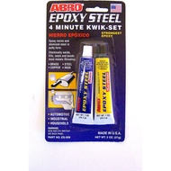 ABRO Epoxy Steel 4 Minute Kwik Set AUTOMOTIVE GRADE STRONGEST Epoxy ES-509