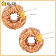 SUER 20PCS Toroid Inductor Wire, 100UH 0.6mm Toroidal Inductor, Low Resistance Vertical Toroid Toroi