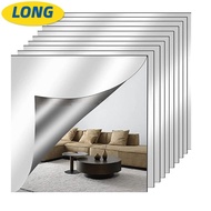 LONNGZHUAN 1pc Acrylic Mirror Sheet, Self Adhesive 1.6mm Thick Non Glass Mirror Stickers,  Simple DI