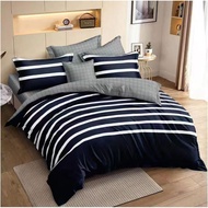 Cadar Corak 7in1 Comforter 2tone (Cadar fully getah keliling)Cadar Quilt ,King,Queen,Single Bedsheet