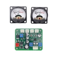 VU Level Audio Meter Stereo Amplifier Board+2pcs VU Meter 9-12V DC Stereo Amplifier Board Level Indi