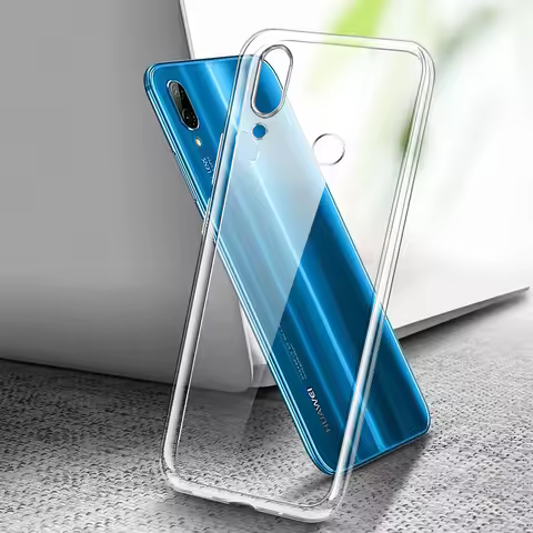 Transparent Phone Cases for Huawei Nova 3 I E S P Smart Plus Lite 2018 Soft TPU Silicone Back Cover 