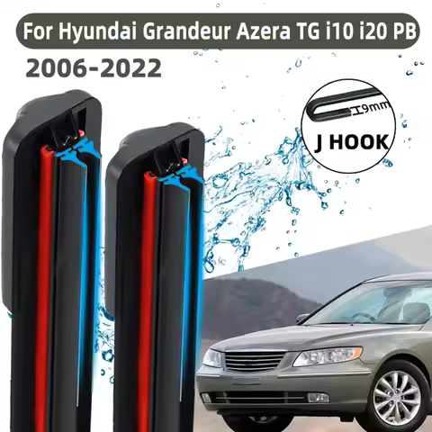 Suitable for Hyundai Grandeur Azera TG HG IG i10 MK1 i20 PB GB 2006 front wiper accessory double rub