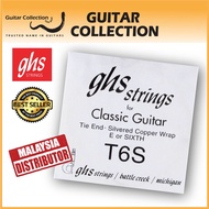 GHS T6S E-6th Silvered Copper Single Classical Guitar String