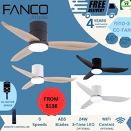 FANCO RITO 3 Smart Ceiling Fan | Ceiling Fan with Light / SMART FAN WIFI