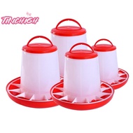 [TinchighM] 1/4/6/8/10Kg Automatic Chicken Feeder Bucket Rooster Hen Feeding Device, Farm Animal Pou