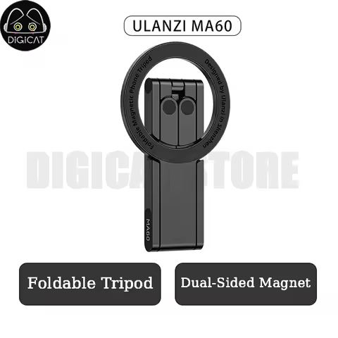 Ulanzi MA60 Foldable Tripod Magnetic Phone Dual-Sided Magnet 0.8cm Ultra-Slim Phone Tripod for Deskt