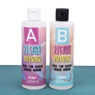 1:1 AB Epoxy Resin Glue Squishy Gel Water-Feeling Soft Liquid Silicone Making Decompression Toys Gif