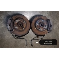 Proton Waja Front Brake Caliper/Disc Rotor/Knuckle Set