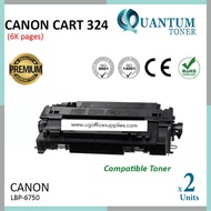 2 Units Canon 324 / Canon Cartridge 324 / CART 324 / CRG 324 BK High Quality Compatible Laser Toner 