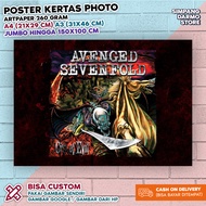 Poster Avenged Sevenfold / A7X Terbaru Tersedia Berbagai Ukuran A4 A3 Besar Kecil Hires Bisa Custom 