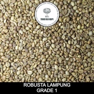 GREEN BEAN ROBUSTA LAMPUNG GRADE 1 BIJI KOPI MENTAH - 1 KG