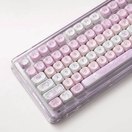 【Keycap Only】สาวน่ารักคีย์บอร์ดน้ำชายามบ่ายแบบแมว132คีย์ม็อเอโพรไฟล์ PBT การระเหิดสำหรับสวิตช์ MX เช