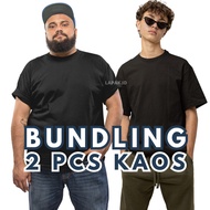 BUNDLING 2PCS T-SHIRTS OVERSIZEPOLOS/ T-SHIRTS POLOS BIG SIZE/ T-SHIRTS JUMBOPOLOS 2XL 3XL 4XL 5XL 6