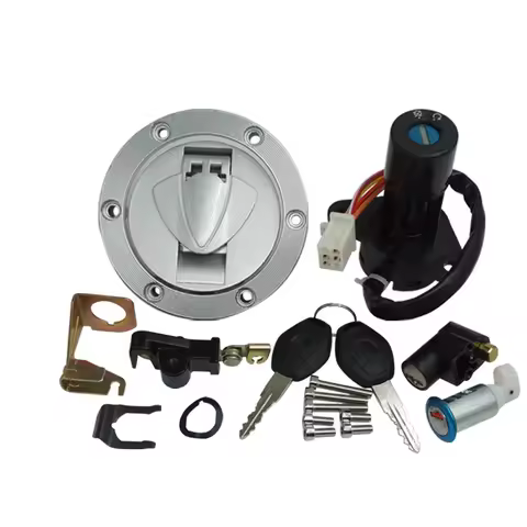 Complete Lock Set Ignition Lock 6-hole Fuel Tank Cap Seat Lock Fit for Motorcycle Keeway RKS 125 150