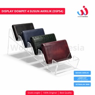 Acrylic 4-Tier Wallet Display 3mm Thickness