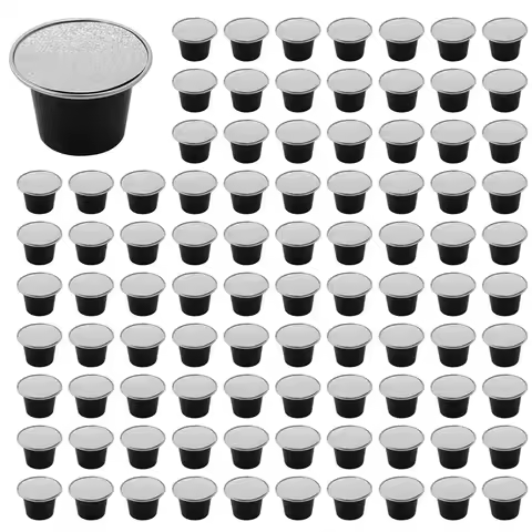 A99G-500 Sets Refillable Coffee Capsules Cup Disposable Coffee Capsules Packaging Cafe Supplies For 