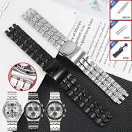 Stainless Steel Watch Strap Suitable For Swatch Swatqi Special Interface Men's And Women's Stainless Steel Watch Bracelet 19 21Mm