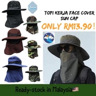SUNNY VALLEY Topi Matahari Lelaki Memancing Camping Hiking Kerja Panas Tutup Muka Leher Kepala Penuh