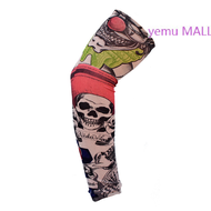 yemu MALL ปลอกแขนสักกันแดดสำหรับผู้ชายผู้หญิงแขนสักลายดอกไม้สำหรับขี่กลางแจ้งฤดูร้อนเดินทางกีฬาตกปลา