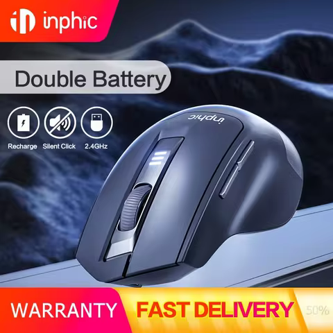 inphic M9 wireless mouse silent typec rechargeable laptop desktop office unlimited
