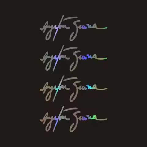 Car Stickers Ayrton Senna Signature Car Motorcycles Decoration Waterproof BUY 2 SAVE HALF Custom Sti