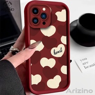 เคสโทรศัพท์ OPPO Reno11 Pro 5G Reno11F Reno10 Pro 5G Reno8T 5G Reno8T 4G Reno8Z 5G Reno7Z 5G Reno8 5G Reno7 4G Reno5 Reno4การ์ตูนคู่ที่เรียบง่ายหัวใจรักขนาดเล็กเคสโทรศัพท์ TPU ป้องกันการตก