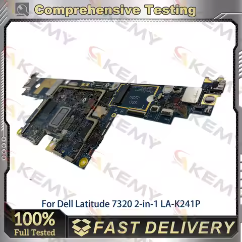 LA-K241P Laptop Motherboard For DELL Latitude 13 7320 2-in-1 with i5 i7 CPU 4g/8g/16g 0TNW0H 0H239K